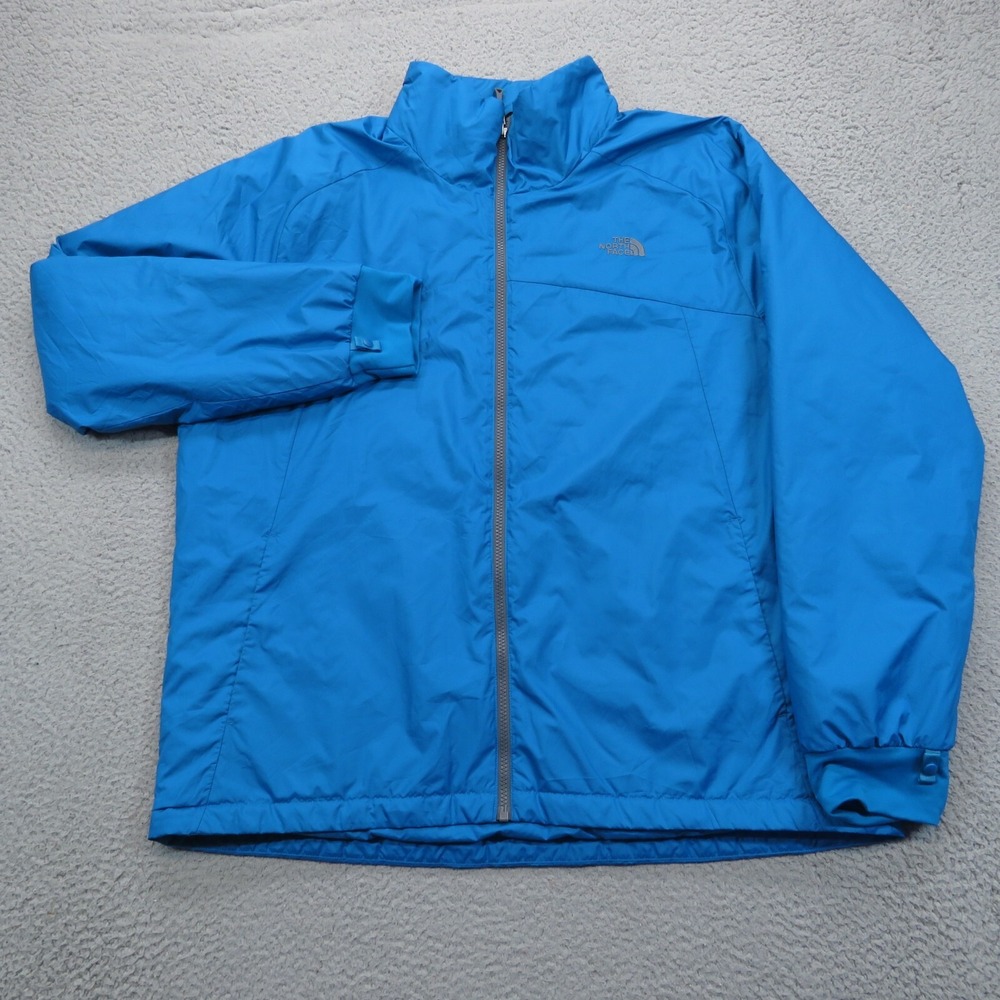 The North Face Jacket Mens XXL Blue Lightweight Full Zip Softshell Puffer Coat